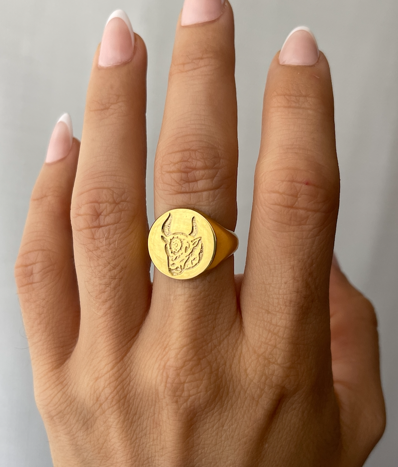 The Taurus Signet Ring - Victoria Maddox