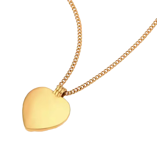 Emilia Snake Heart Pendant Necklace