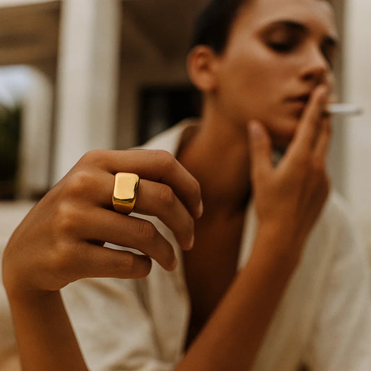 Bacchus Gold Unisex Ring