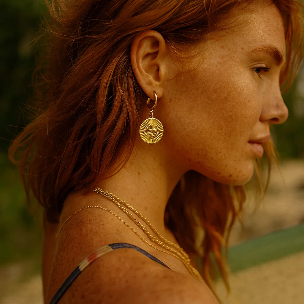 Medusa Pendant Earrings