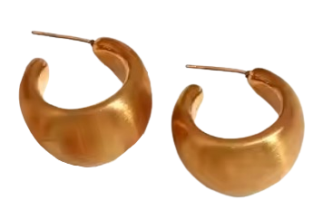 Brushed Brass Earrings